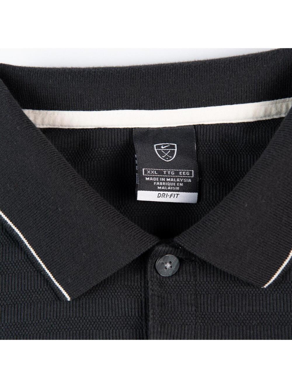 Nike Golf Dri-FIT Polo Shirt Black XXL Mens Swoosh Performance - Picture 4 of 7